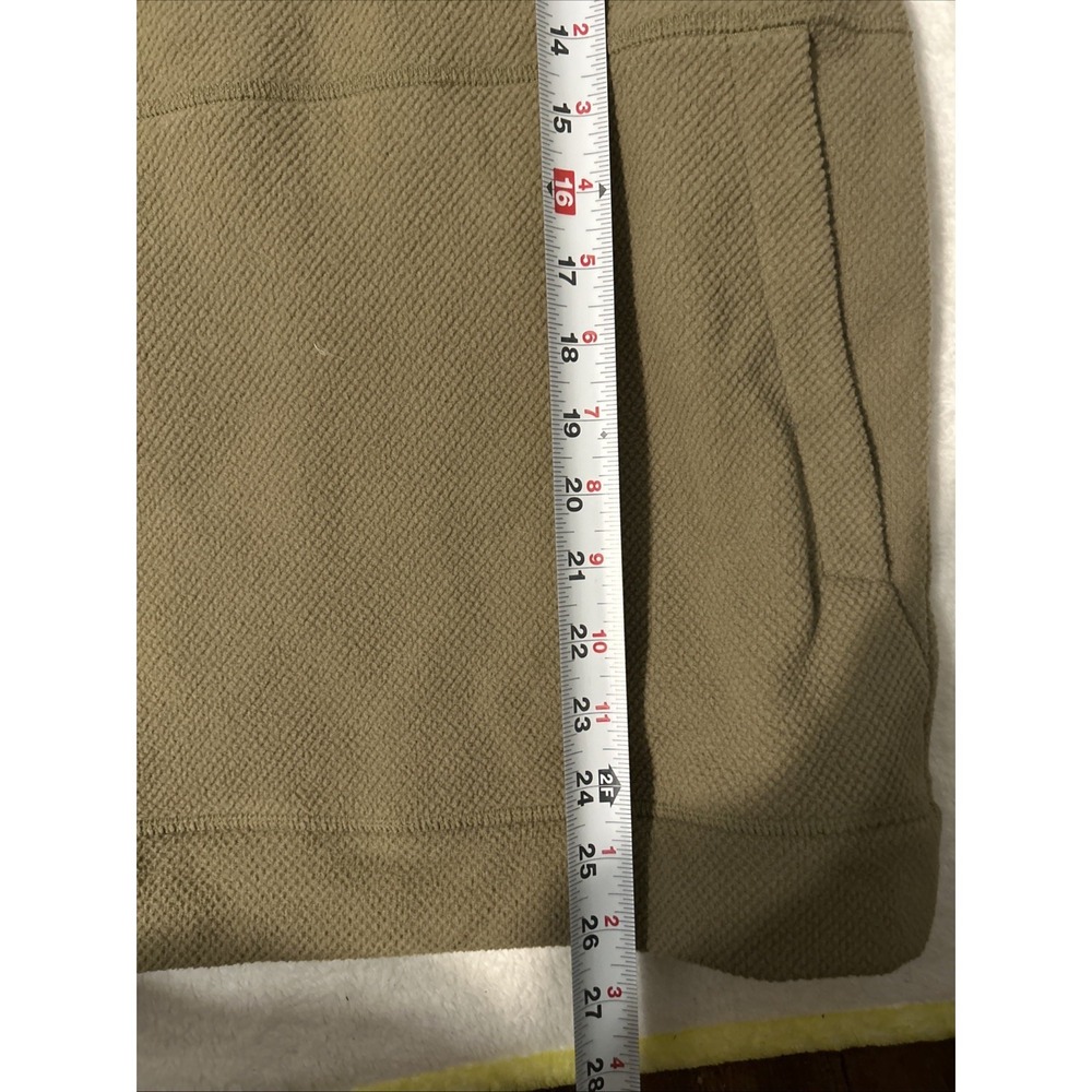Under Armour Hoodie Mens Small Olive Thermal Fleece Waffle Long Sleeve Loose - Picture 7 of 7